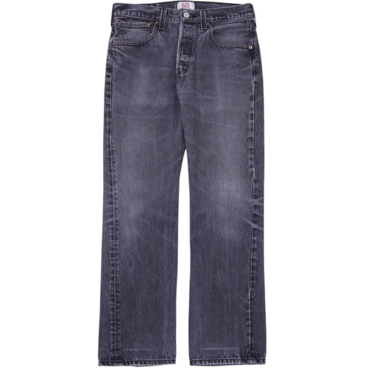 Mens Levi's 501 Black Straight Leg Jeans Size 32