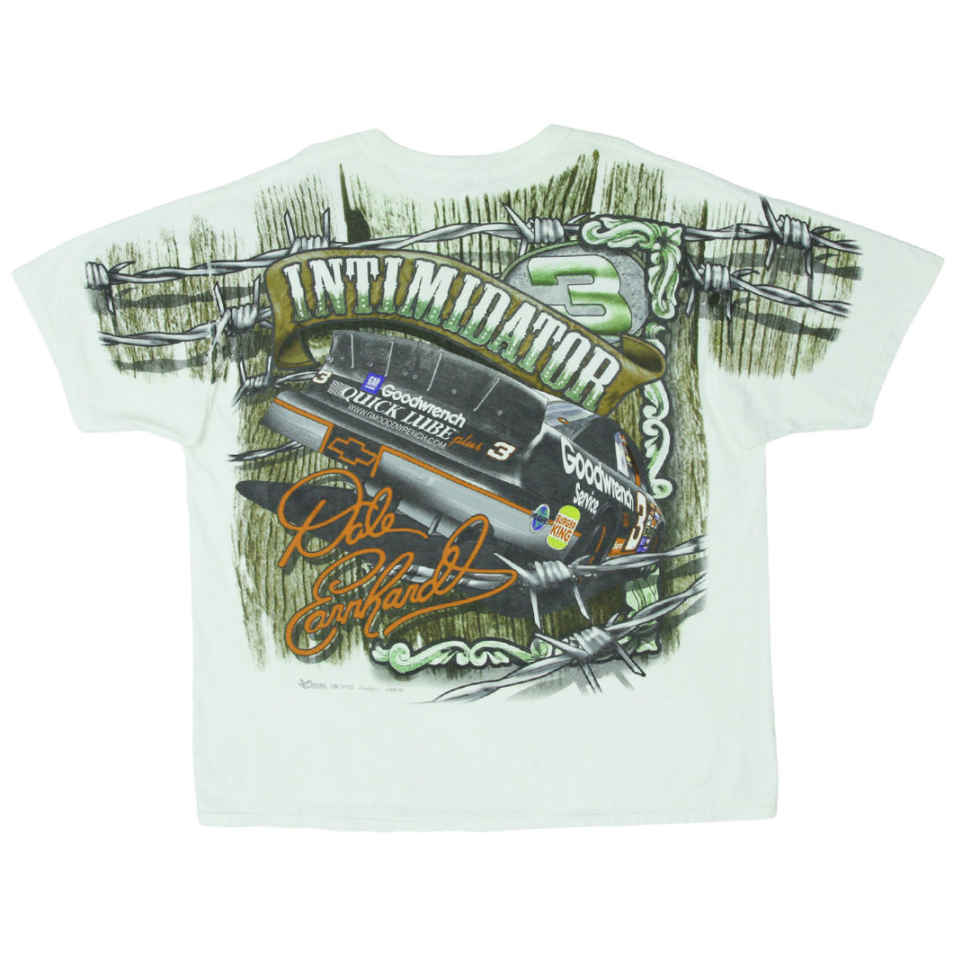 Vintage Dale Earnahardt Intimidator AOP Nascar Racing T-Shirt Chase Authentics 2X | Migration_T-Shirts FBFIRS | Fashion Rerun