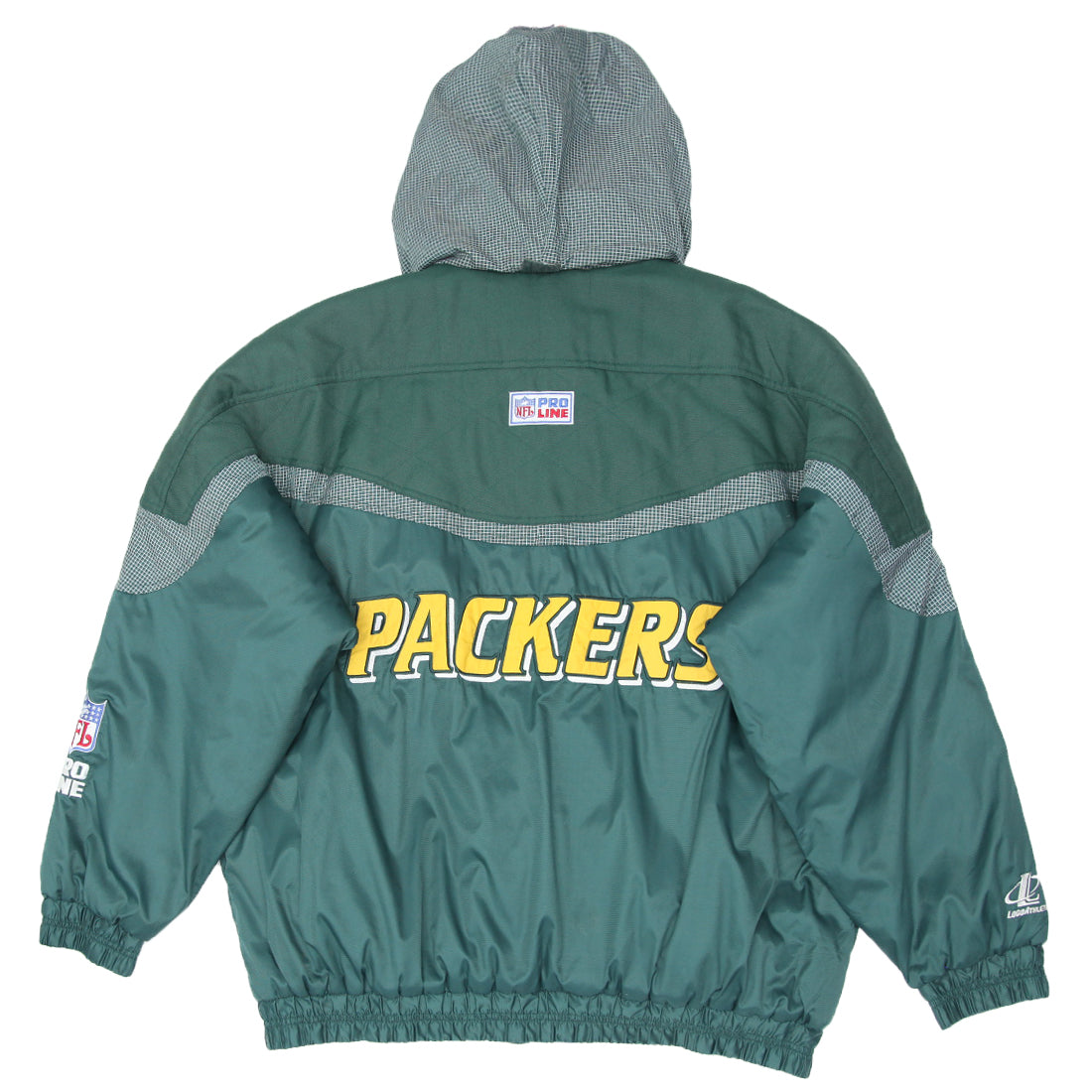 Shop Vintage Logo Athletic NFL Green Bay Packers Hooded Insulated