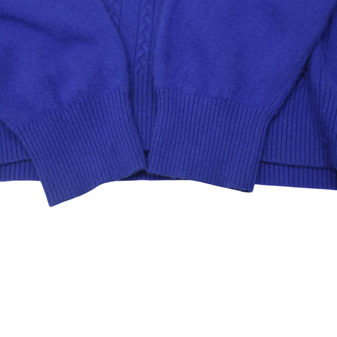 Mens Navy Blue Cashmere V-Neck Knitwear Size M | Migration_Knitwear & Sweaters - Alternate View | Fashion Rerun