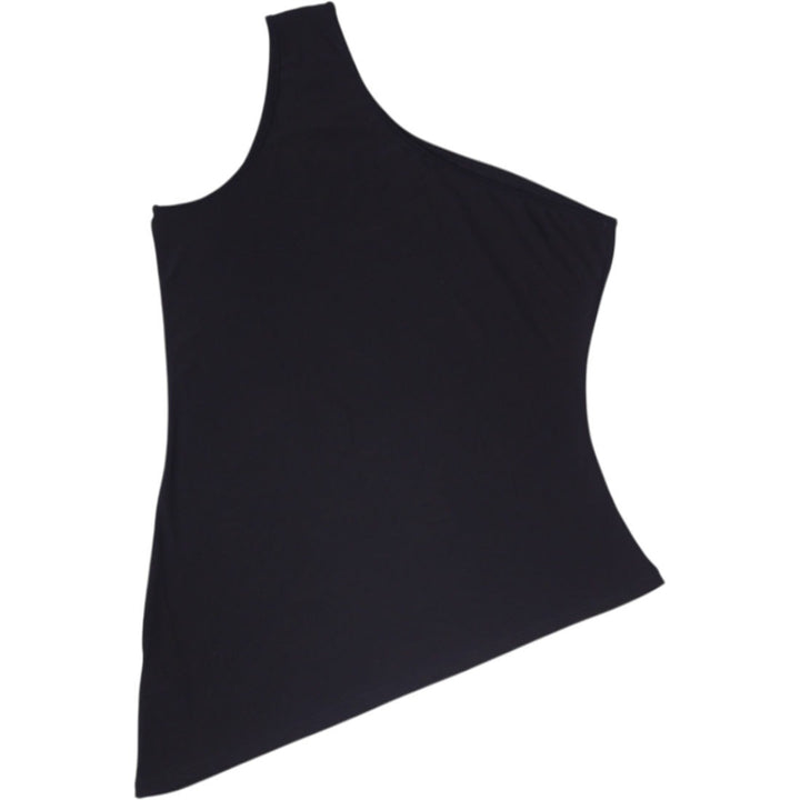 Y2K Ladies Venus One Shoulder Asymmetrical Rhinestone Top Madi in USA Size XL