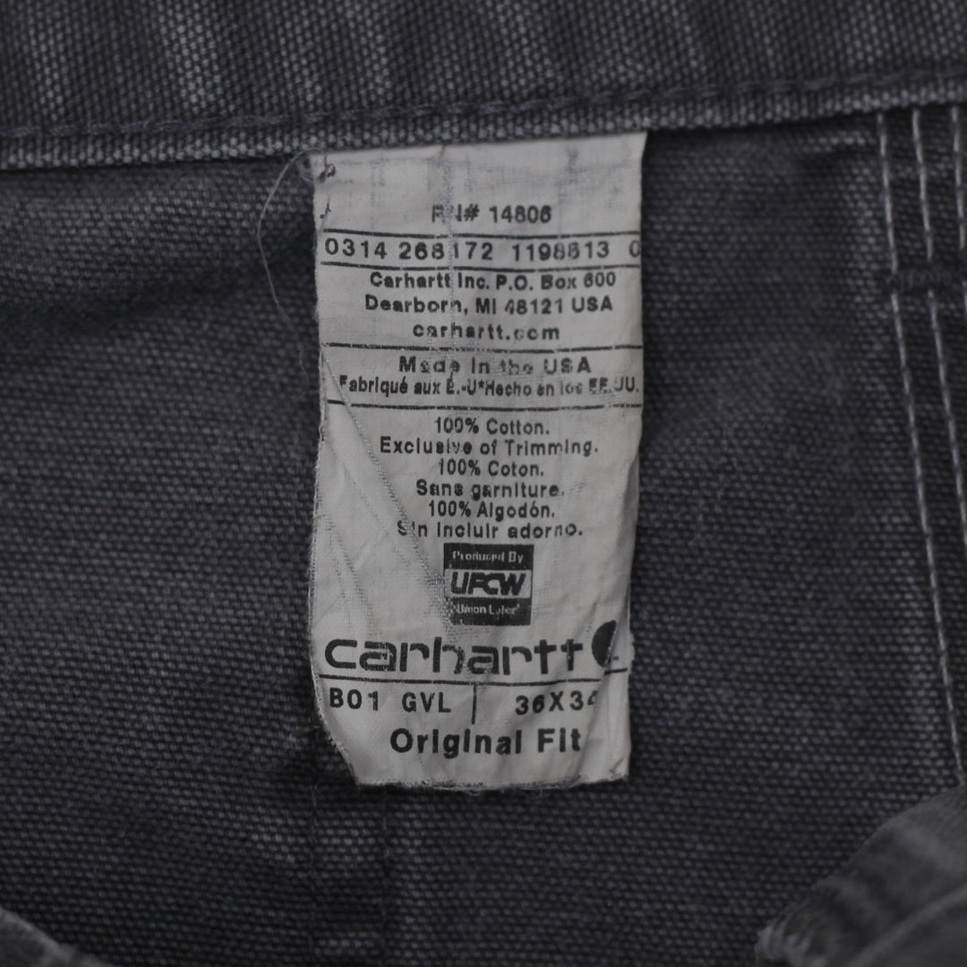 Mens Carhartt 125 B01 GVL Original Fit Double Knee Carpenter Pants Made in USA - Fashion Rerun Vintage Migration_Pants