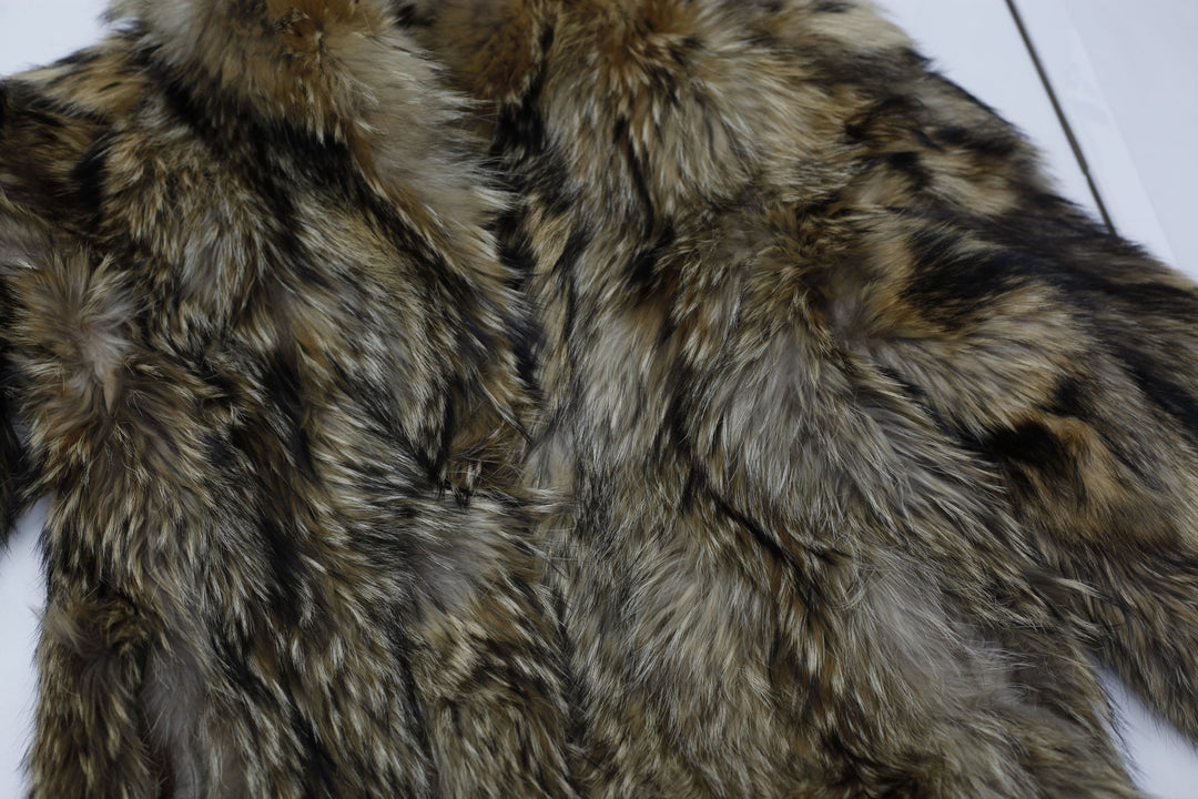 Mid-Century Vintage Heirloom Genuine Raccoon Fur Coat | Migration_Fur Antiques - Detail View | Fashion Rerun