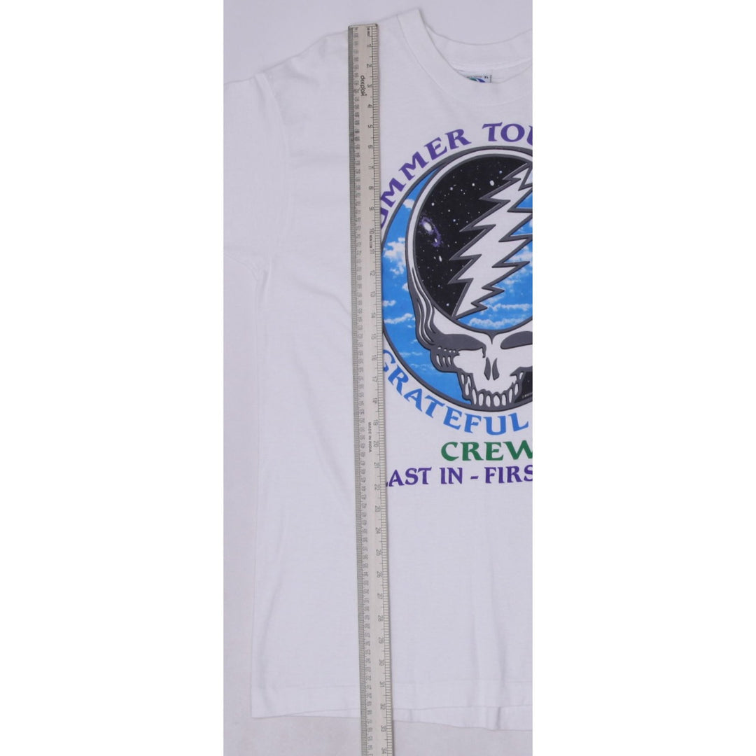 Vintage 1993 Grateful Dead Summer Tour Crew T-Shirt Steal Your Face Liquid Blue XL | Migration_T-Shirts - Vie | Fashion Rerun