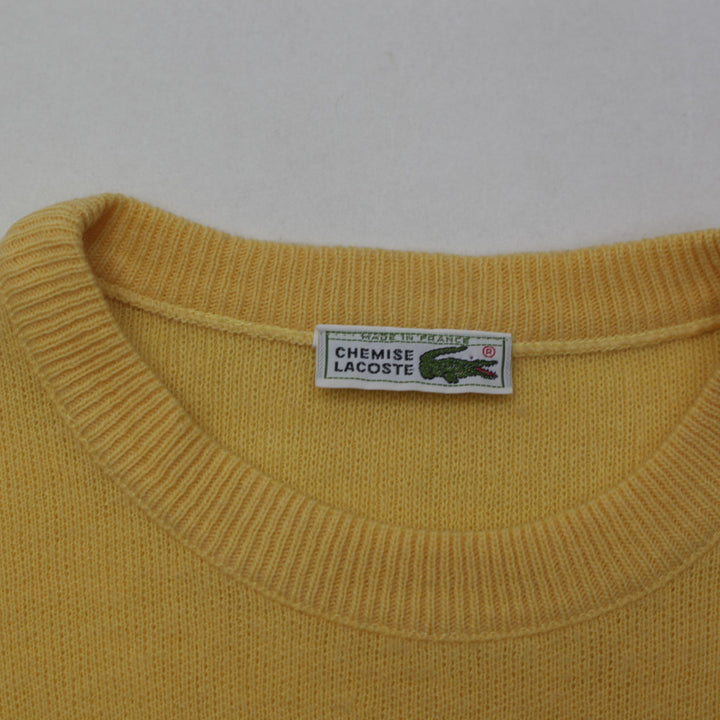 Vintage Chemise Lacoste Wool Blend Yellow Sweater