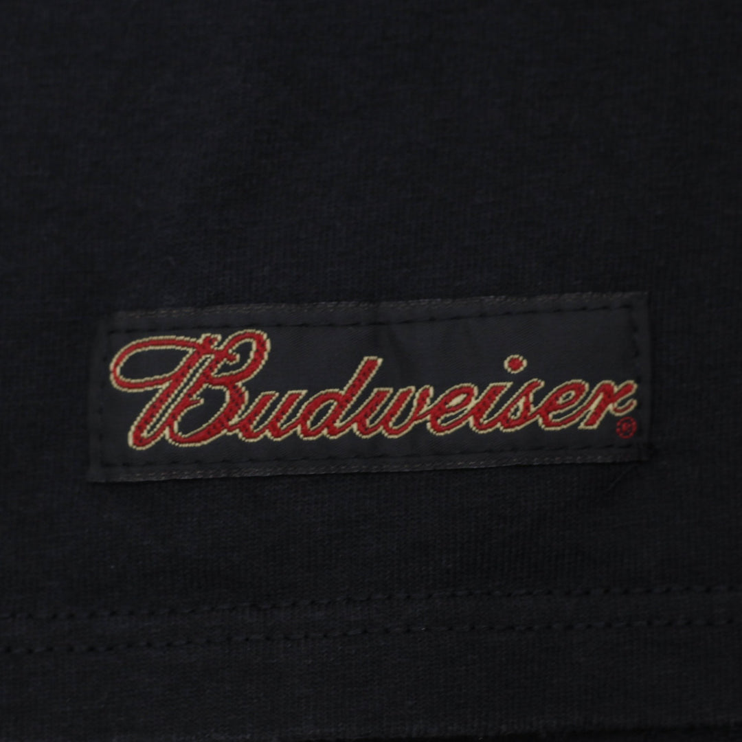 Vintage Mens Budweiser Motorcycle T-Shirt Black Graphic Print | Migration_T-Shirts - Alternate View | Fashion Rerun