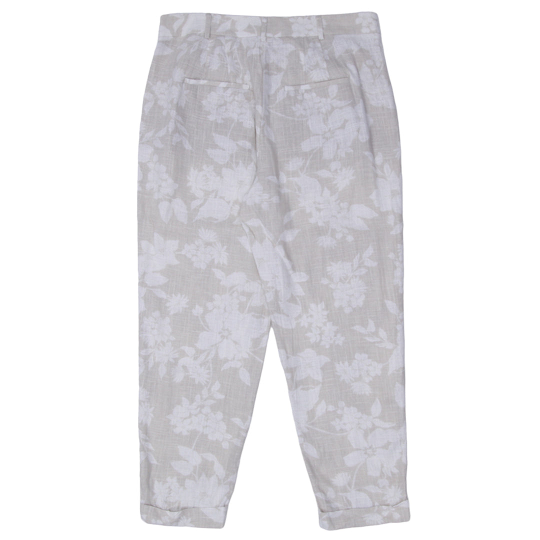 Ladies RW&Co. Floral Linen Blend Pants