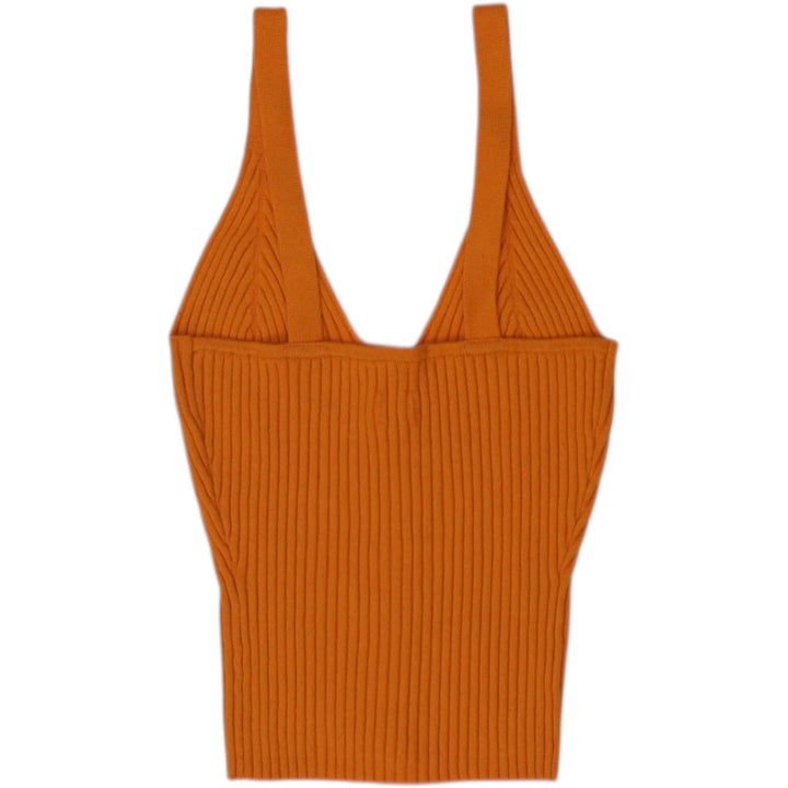 Y2K Ladies Aerie Ribbed Knit Button-Front Tank Top Size XS