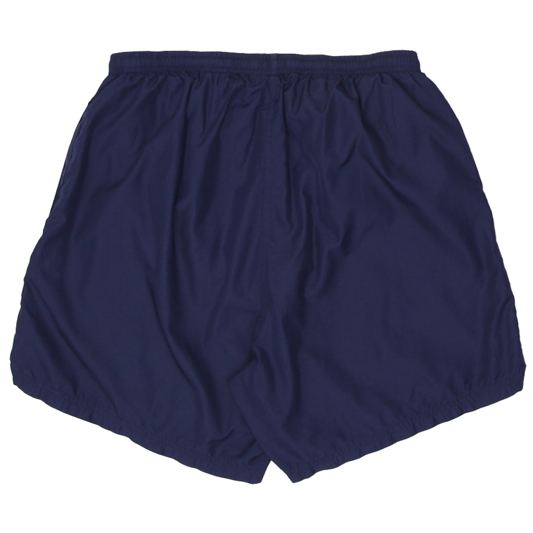 Vintage Embroidered Nike Logo Navy Sports Shorts | Migration_Shorts UAENAT20 - Side View | Fashion Rerun
