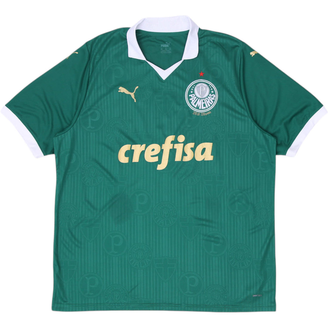 Mens Puma 2023–2024 Palmeiras Soccer Jersey Green Team Logo Size XXL