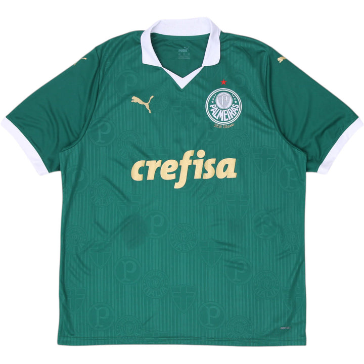 Mens Puma 2023–2024 Palmeiras Soccer Jersey Green Team Logo Size XXL