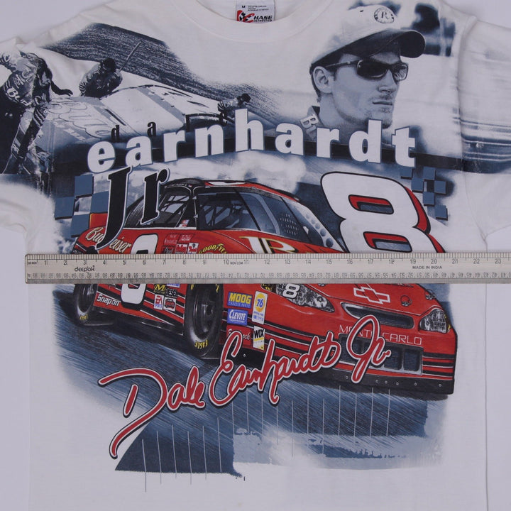 Vintage Dale Earnhardt Jr NASCAR T-Shirt AOP Budweiser #8 Chase Authentics M