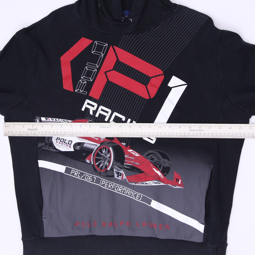 Mens Polo Ralph Lauren Formula 1 Racing Car Graphic Pullover Hoodie Size L