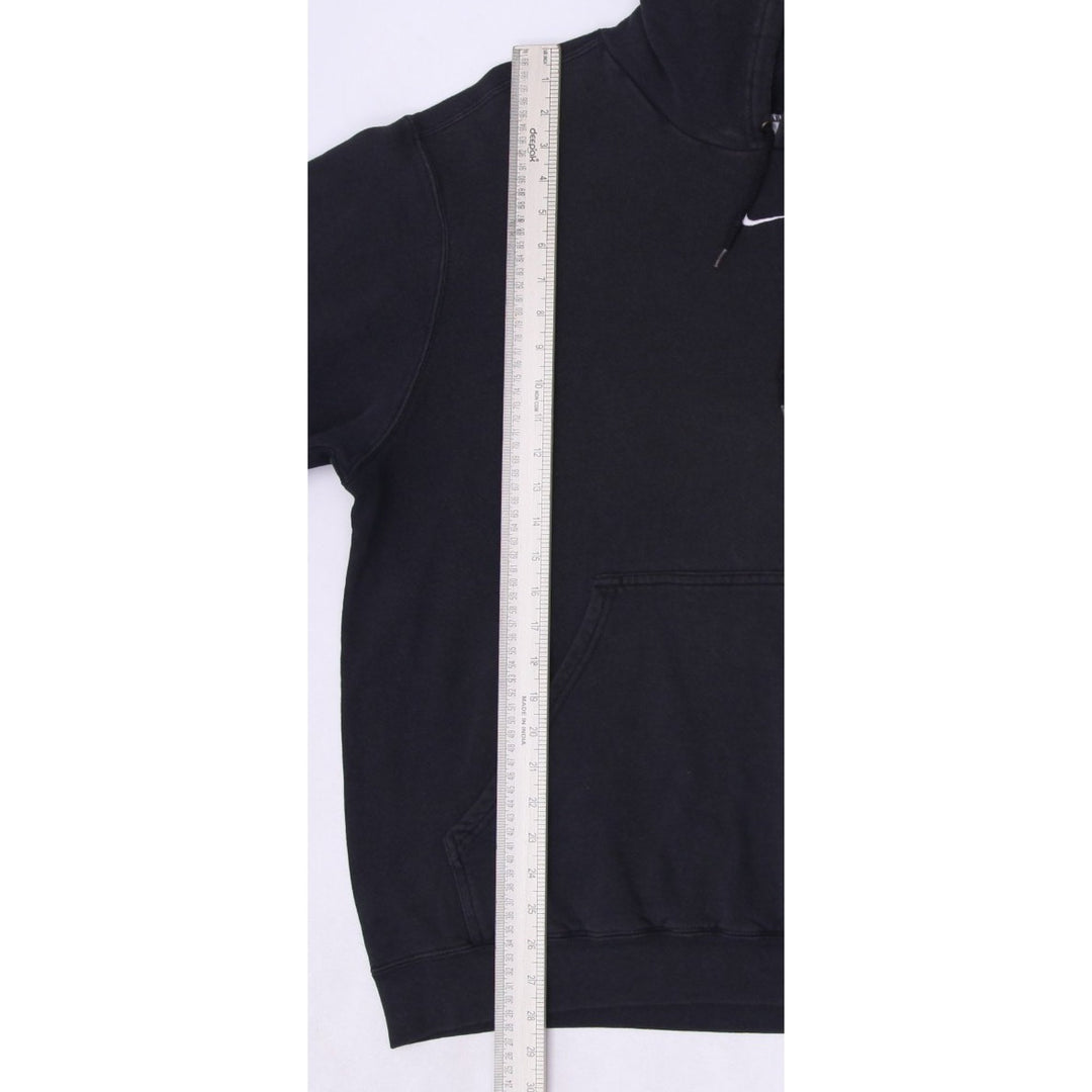 Vintage Nike Embroidered Center Swoosh Logo Black Pullover Hoodie Large | Migration_Hoodies - View 6 | Fashion Rerun