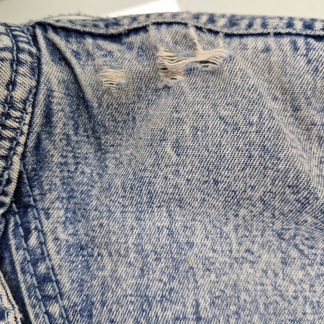 Vintage Hang Lee Sherpa Fleece Lined Denim Jacket Distressed - Fashion Rerun Vintage Migration_Jacket