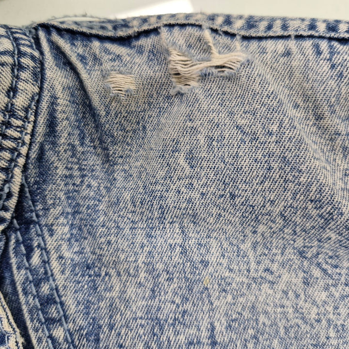 Vintage Hang Lee Sherpa Fleece Lined Denim Jacket Distressed - Fashion Rerun Vintage Migration_Jacket