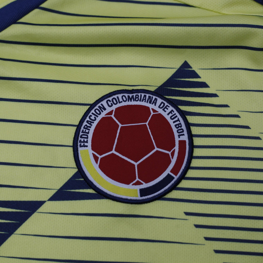 Mens Adidas Colombia 2018-19 Home Football Jersey Adidas Yellow Size L World Cup