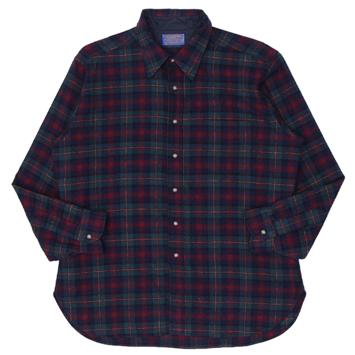 Vintage Pendleton 100% Virgin Wool Made In USA Flannel Shirt