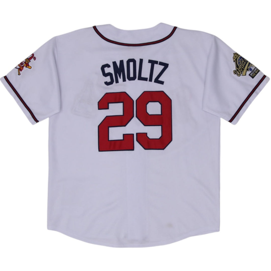 Vintage Mitchell & Ness John Smoltz Atlanta Braves 1995 Cooperstown Collection Baseball Jersey | Migration_Je | Fashion Rerun