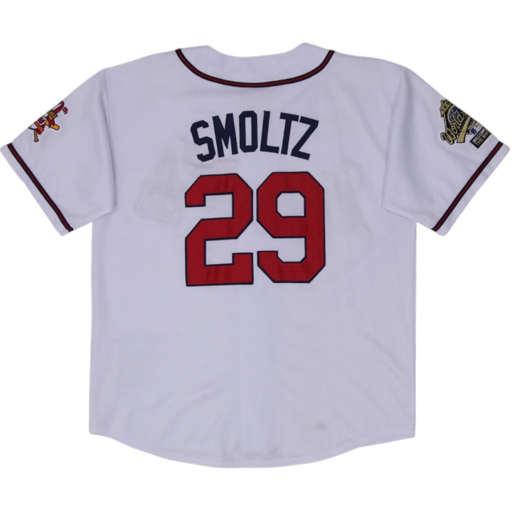 Vintage Mitchell & Ness John Smoltz Atlanta Braves 1995 Cooperstown Collection Baseball Jersey | Migration_Je | Fashion Rerun