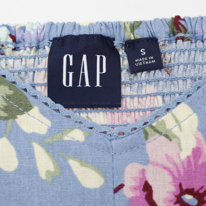 Y2K Ladies GAP Floral Strappy Crop Top Size S