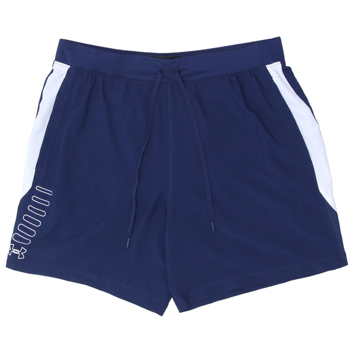 Mens Under Armour Fitted Navy/White Shorts