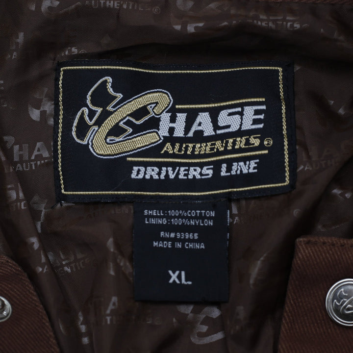 Vintage 00s Chase Authentics "Drivers Line" NASCAR Racing Jacket Size XL | Migration_Jackets - Back View | Fashion Rerun