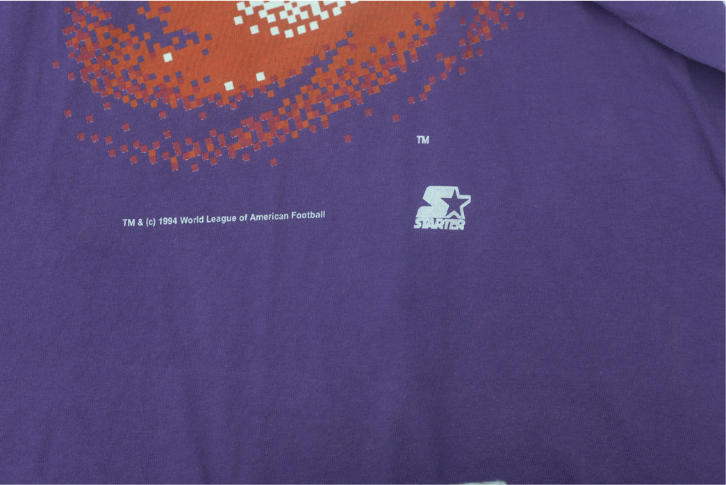 Vintage 90s Frankfurt Galaxy Single Stitch T-Shirt Made In USA Starter