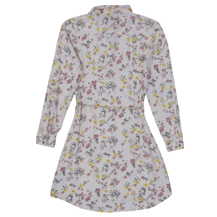 Youth Girls Guess Long Sleeve Floral Dress