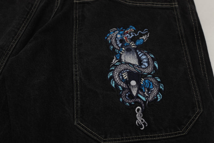 Y2K Mens JNCO Jeans Denim Jorts Shorts