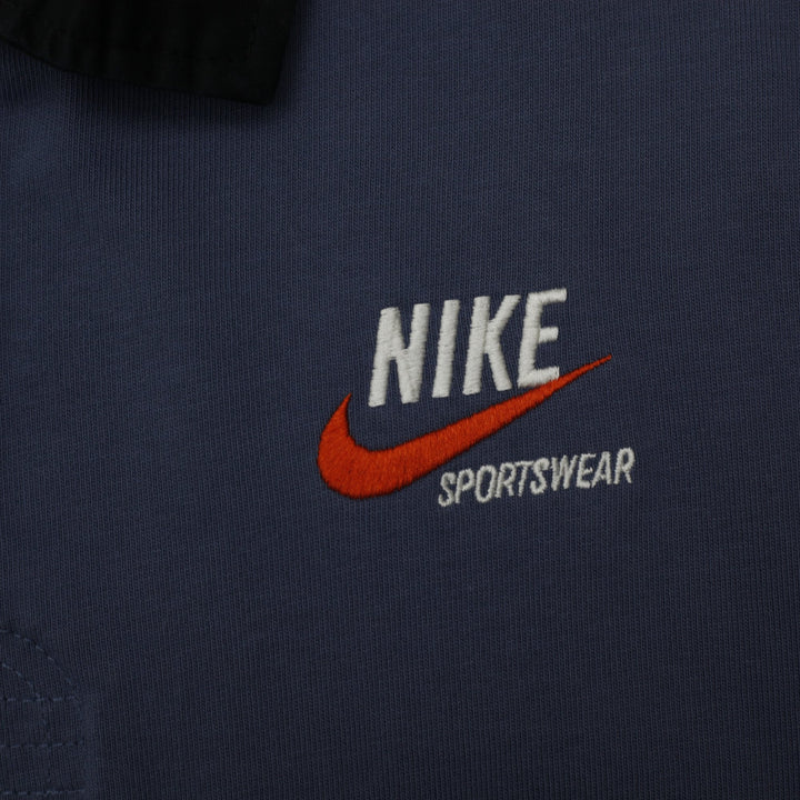 Mens Nike Sportswear Rugby Style Heavy Navy Blue 1/4 Zip Polo T-Shirt L | Migration_T-Shirts - Detail View | Fashion Rerun