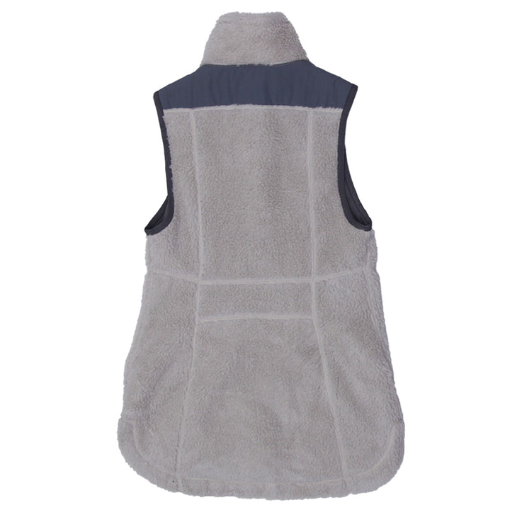 Ladies L.L. Bean Sherpa Fleece Full Zip Long Vest