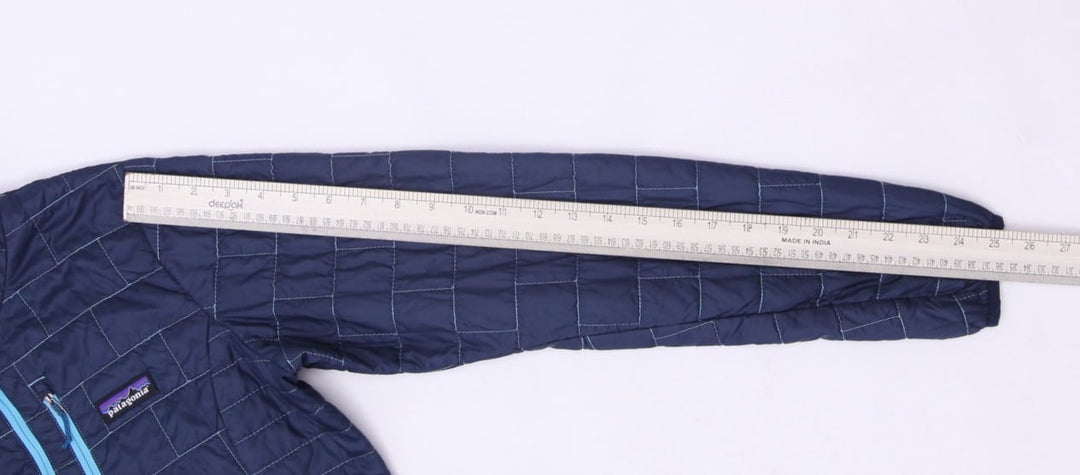 Ladies Patagonia Puffer Jacket Navy Blue Half Zip Lightweight | Migration_Jackets - View 7 | Fashion Rerun