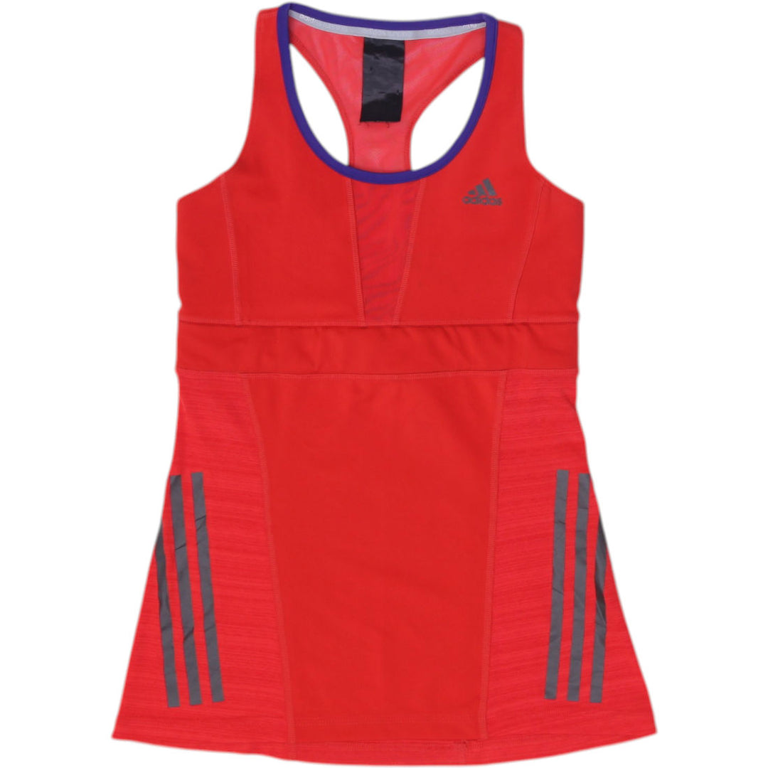 Ladies Adidas Running Dress Red Sleeveless Athletic Tennis