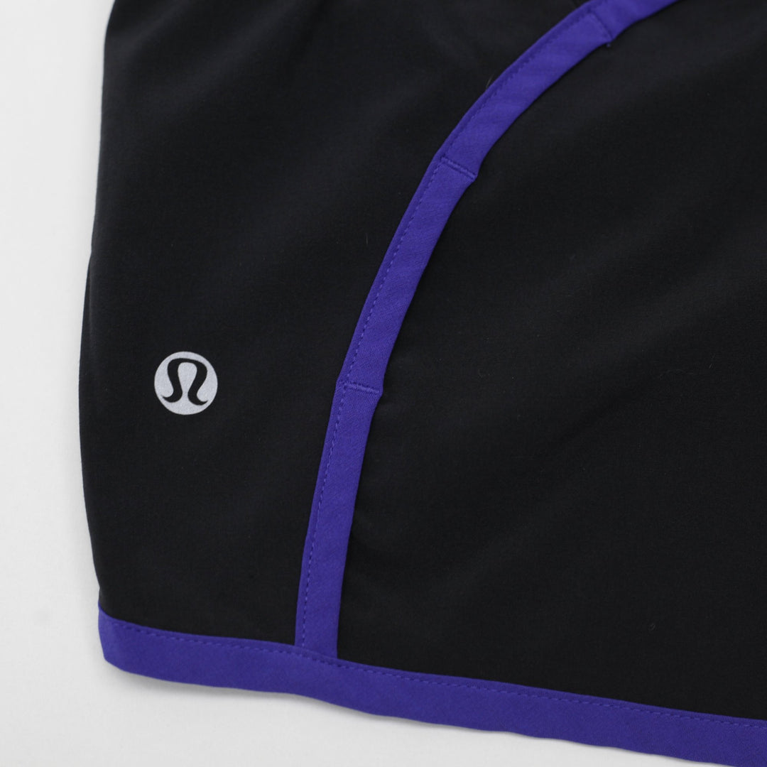 Ladies Lululemon Lined Low Rise Gym Running Track Shorts