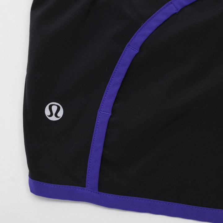 Ladies Lululemon Lined Low Rise Gym Running Track Shorts