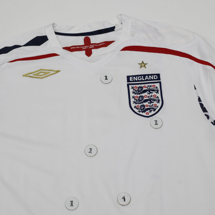 Vintage Umbro England Football 2007-2009 Home Jersey Size Large