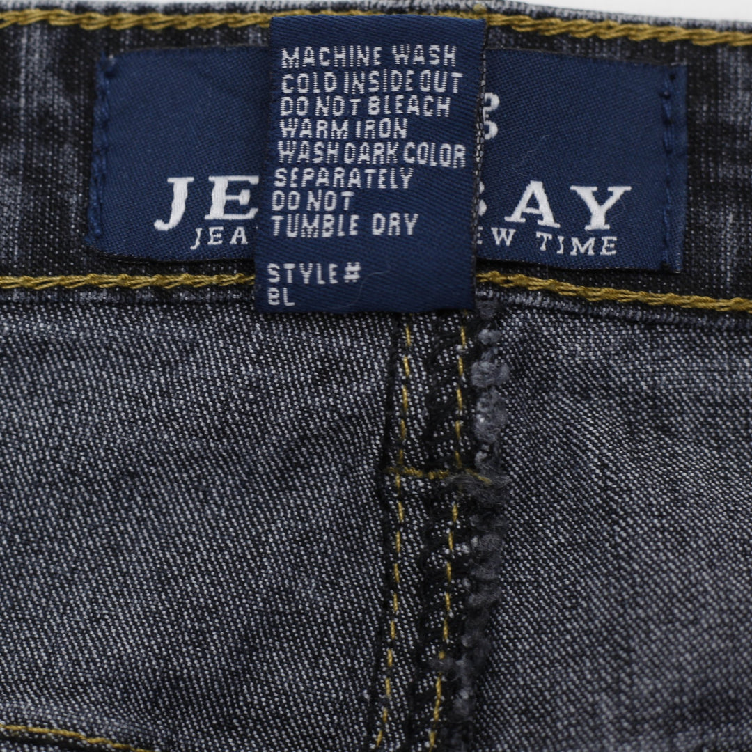 Y2K Ladies Jeansbay Y2K Rhinestone Studded Dark Wash Bootcut Jeans Petite 8P
