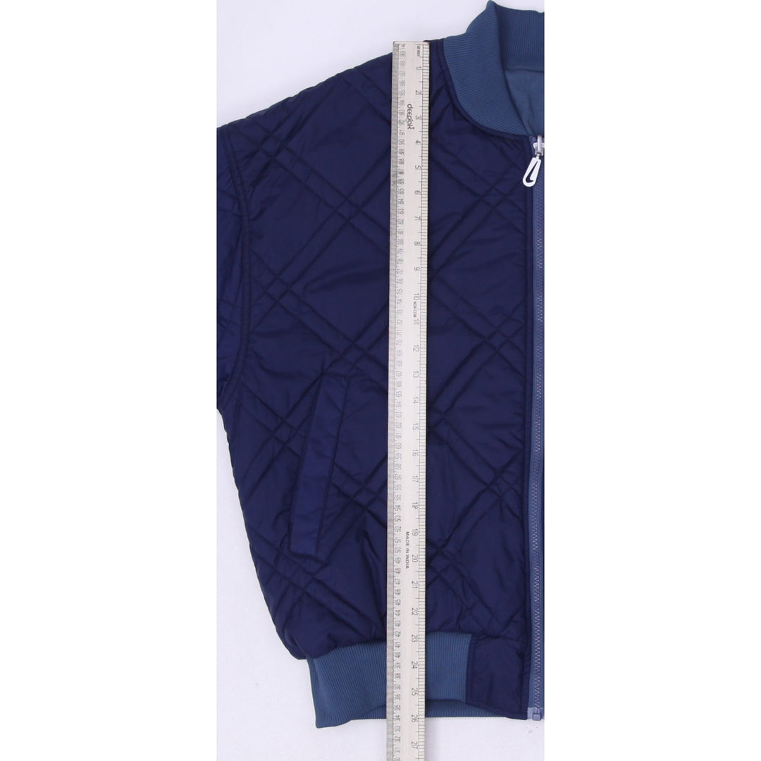 Vintage Nike Puffer Navy Quilted Full Zip Reversible Swoosh Jacket Size M | Migration_Jackets - View 10 | Fashion Rerun
