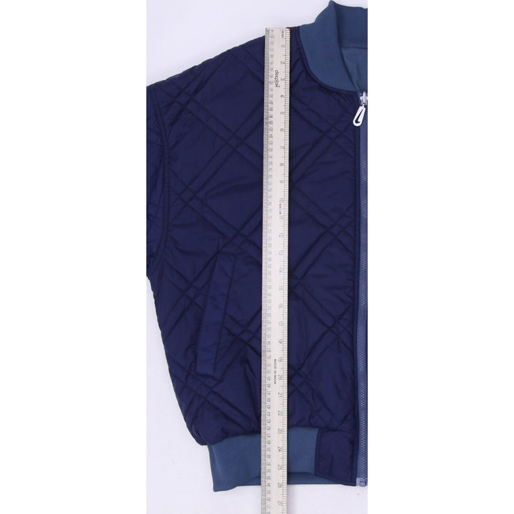 Vintage Nike Puffer Navy Quilted Full Zip Reversible Swoosh Jacket Size M | Migration_Jackets - View 10 | Fashion Rerun