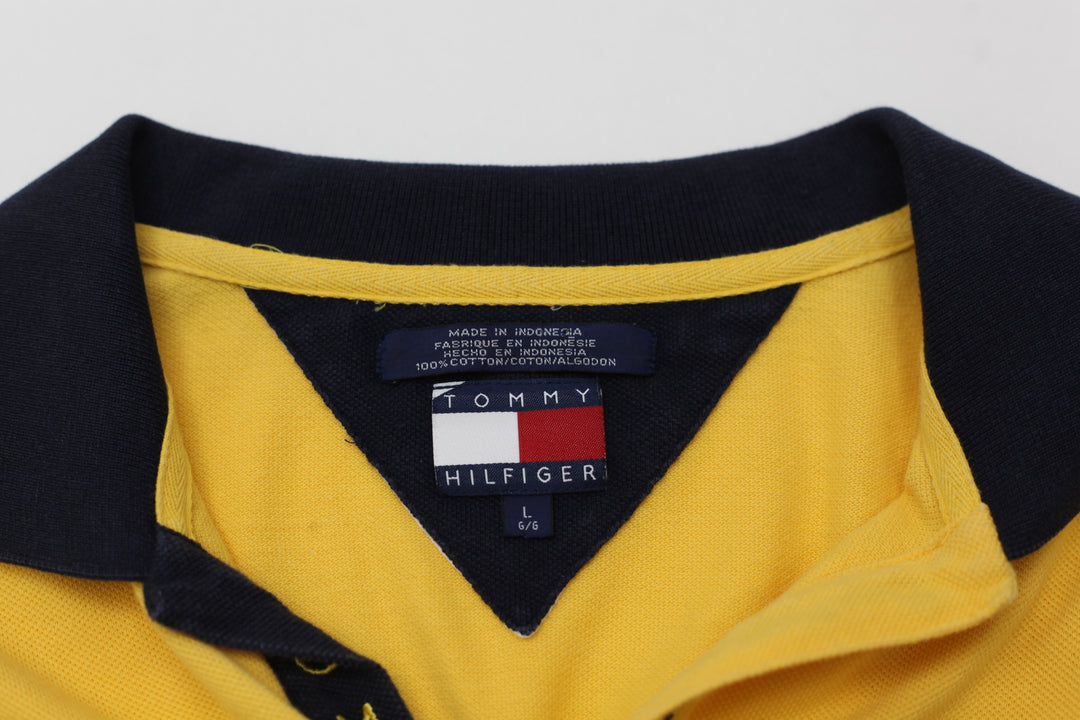 Vintage Tommy Hilfiger Rugby Shirt Yellow