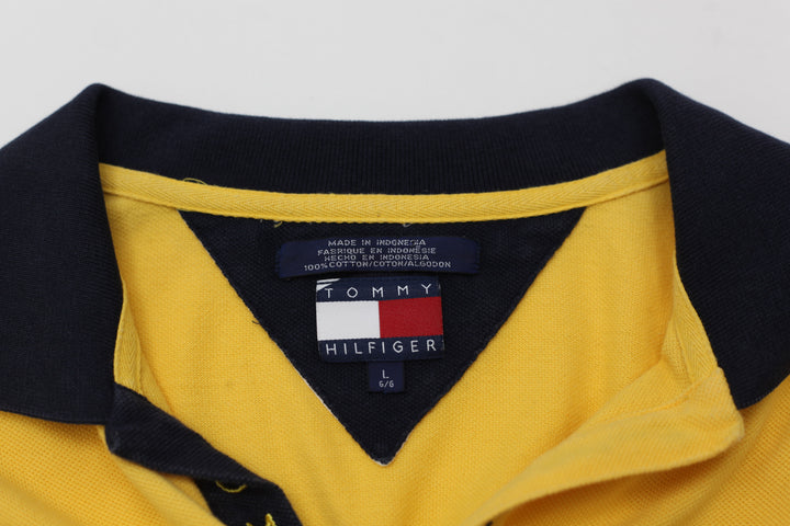 Vintage Tommy Hilfiger Rugby Shirt Yellow