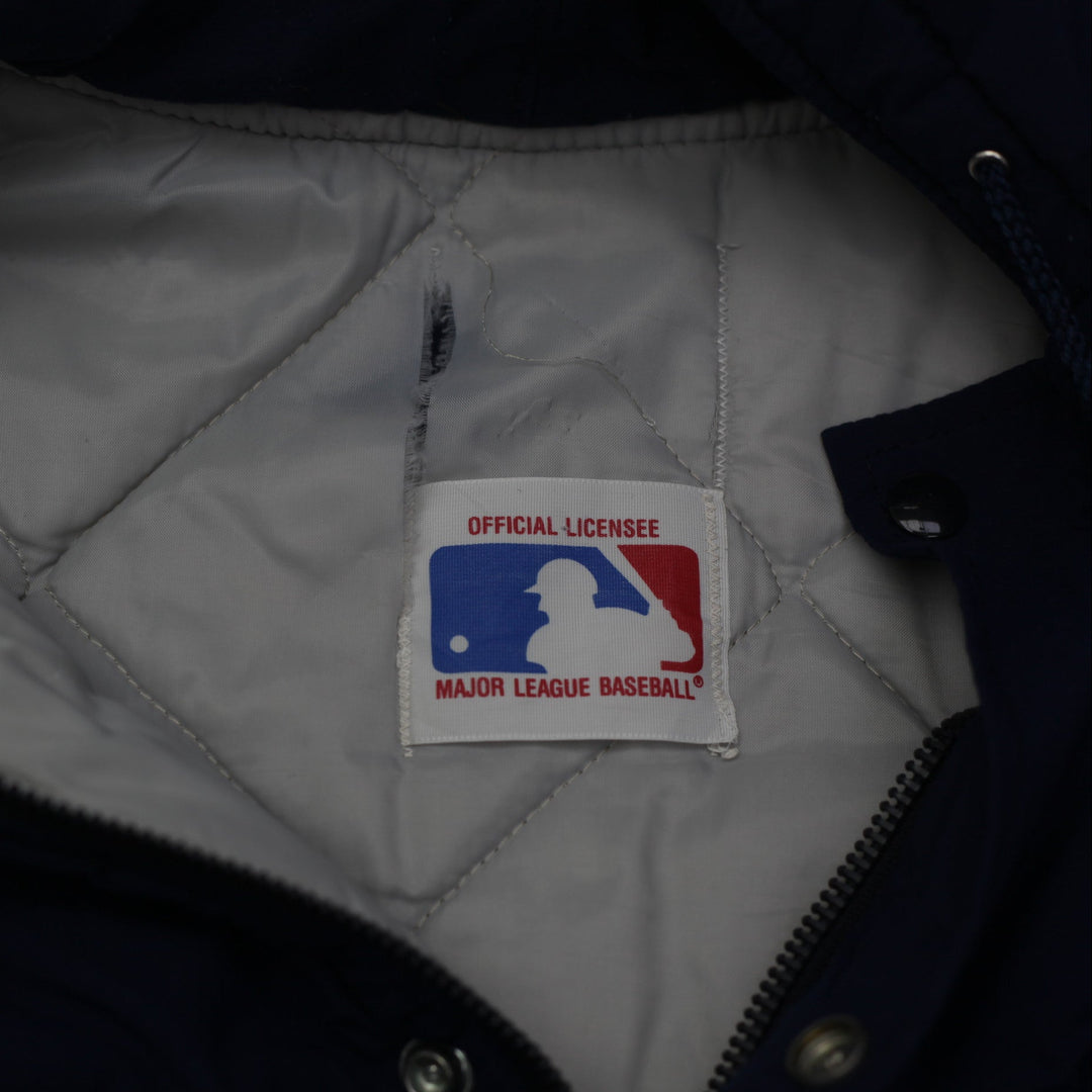 Vintage 1990s Atlanta Braves MLB Baseball Hooded Talon Zipper Jackett