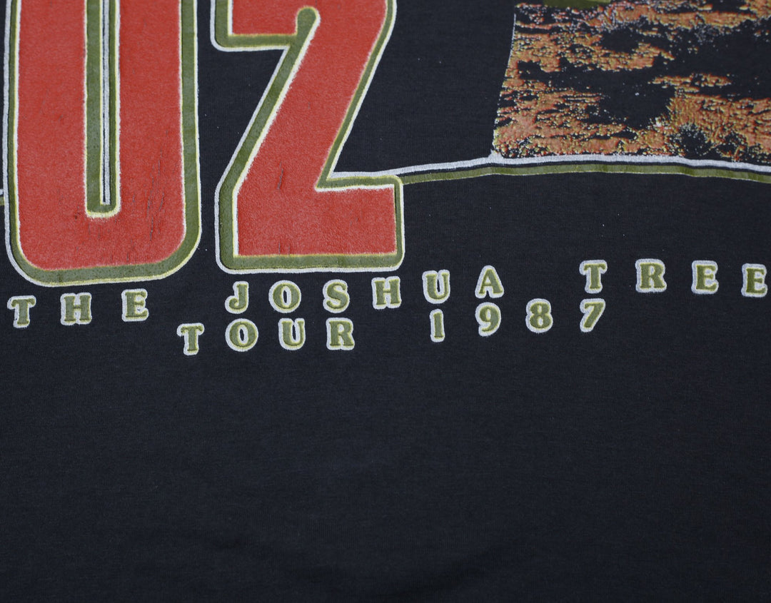 Vintage U2 "The Joshua Tree Tour 1987" Band T-Shirt Single Stitch | Migration_T-Shirts - Alternate View | Fashion Rerun