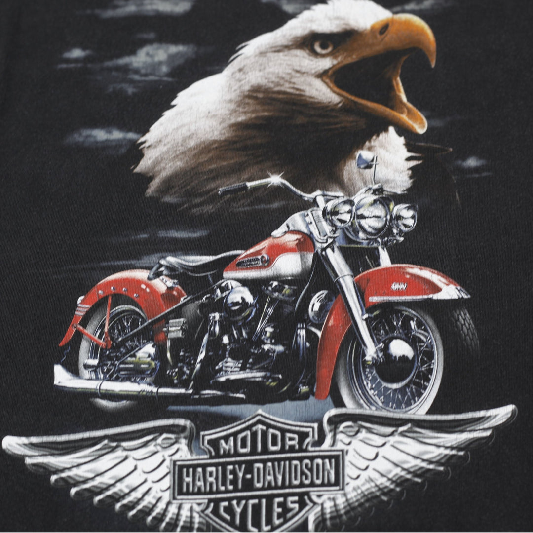 Vintage Black Harley Davidson Pensacola FL T-Shirt Size L