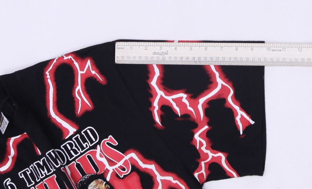 Mens Chicago Bulls 6 Time Champions NBA Boot Leg Lightning T-Shirt Size 2XL | Migration_T-Shirts - View 10 | Fashion Rerun