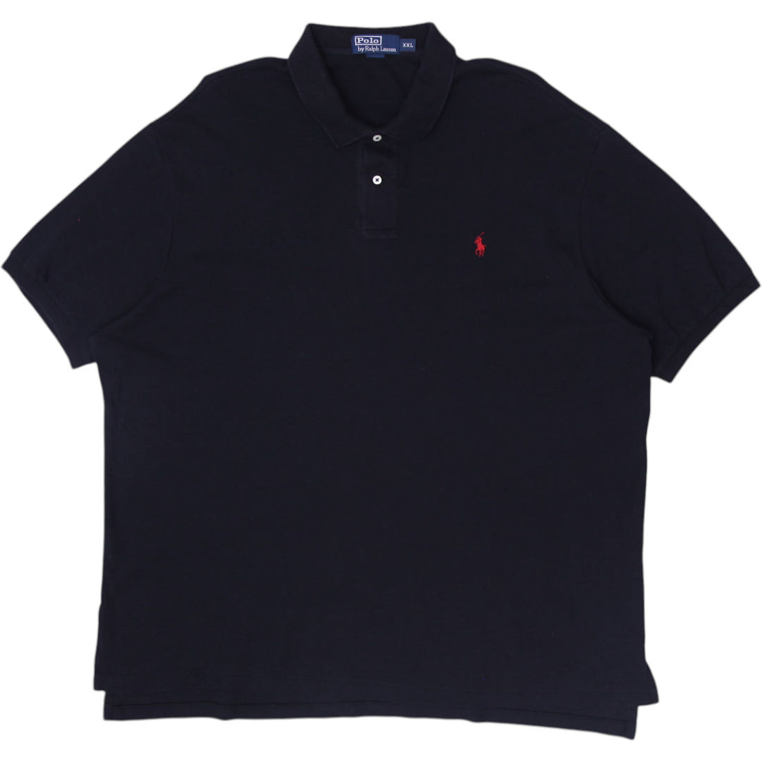 Mens Ralph Lauren Polo Black Short Sleeve Iconic Embroidered Classic Size XXL