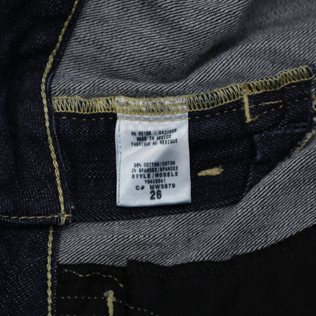 Y2K Ladies Guess Jeans Straight Fit Stretch Denim Mini Skirt Size 28