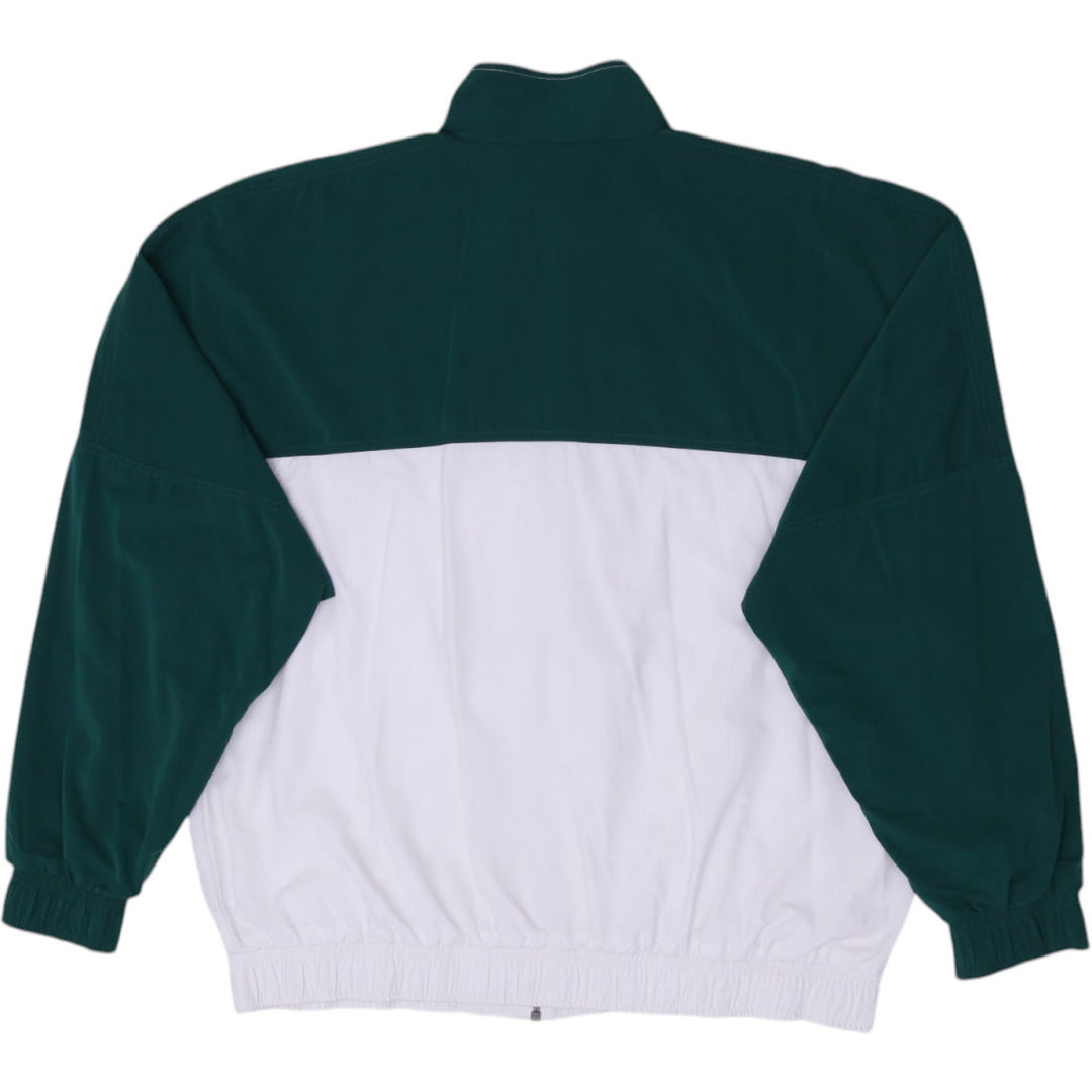 Vintage 90s Adidas Lined Windbreaker 3 Stripe Zip Up Jacket | Migration_Jackets - Side View | Fashion Rerun