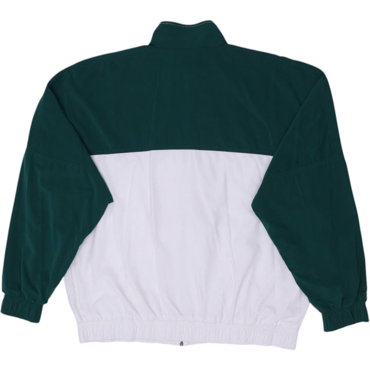 Vintage 90s Adidas Lined Windbreaker 3 Stripe Zip Up Jacket | Migration_Jackets - Side View | Fashion Rerun